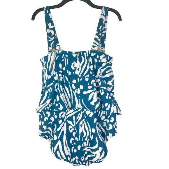 New Anne Cole Plus Size V-Wire One Piece Swimsuit - Picture 2 of 13